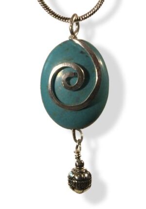 Arabesque Pendant (Turquoise & Sterling Silver)