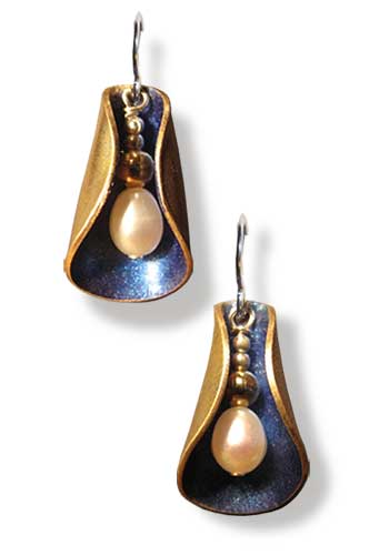 Blossom Earrings (Cobalt)