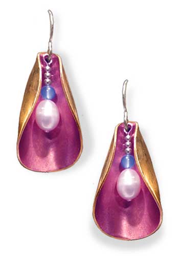 Blossom Earrings (Fuchsia)