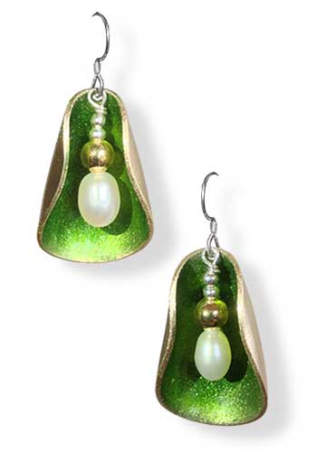 Blossom Earrings (Green)