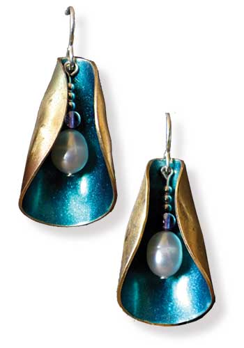 Blossom Earrings (Teal)