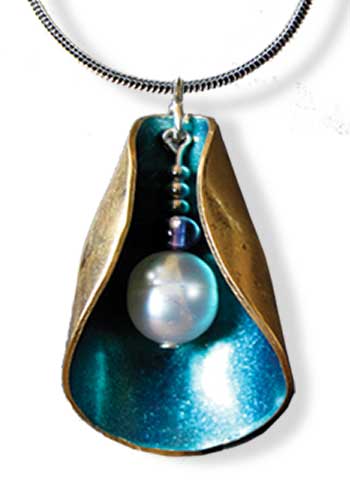 Blossom Pendant (Teal)