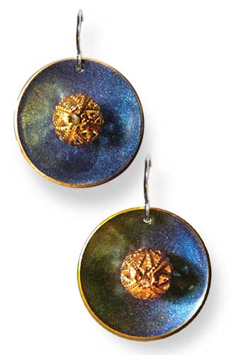 Centered Earrings (Cobalt)