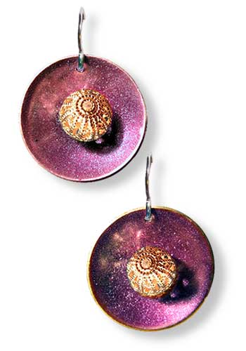 Centered Earrings (Purple)