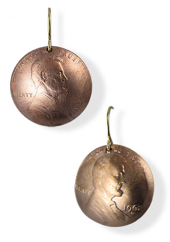 Change Earrings (Lincoln Penny)