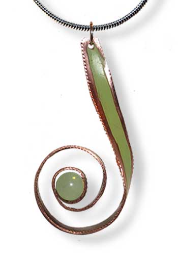 Fibonacci Spiral Pendant