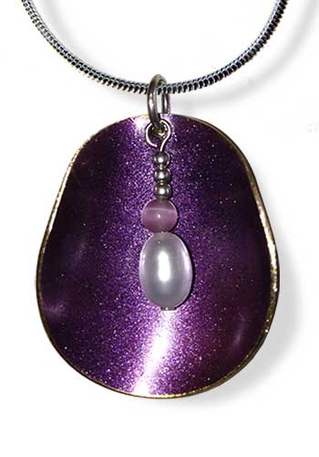 Half Shell Pendant (Purple)
