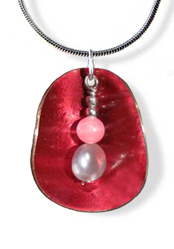 Half Shell Pendant (Red)