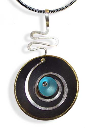 Hypnotic Pendant (Sea Glass Blue)