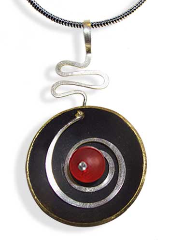 Hypnotic Pendant (Sea Glass Red)