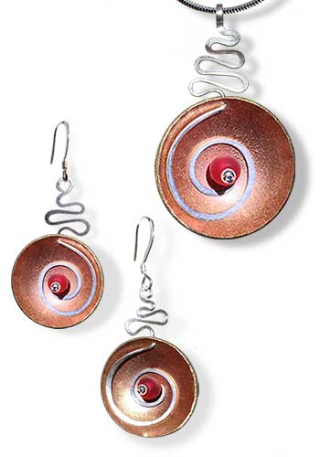 Hypnotic Set (Copper with Red Gem) 509-CR Set