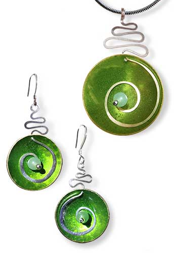 Hypnotic Set ( Green with Jade) 509-GJ Set