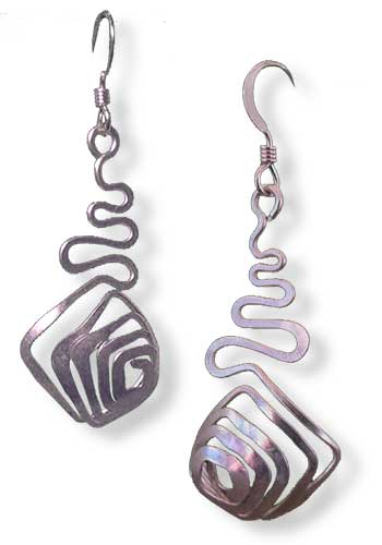 Nova Rose Earrings (Silver)