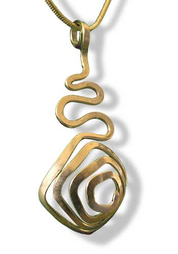 Nova Rose Pendant (Brass)