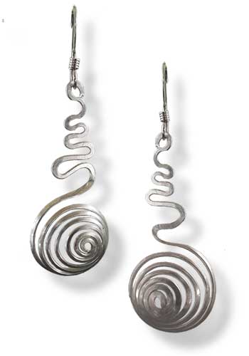 Solar Flair Earrings (Silver)