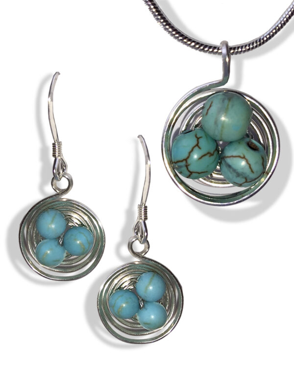 The Nest Set (Circular Silver Robin Blue) 516 CSRB Set