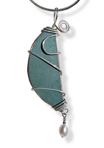 Tide Pool Pearl Drop Pendant
