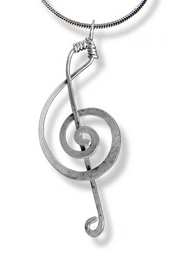 Treble Clef Pendant (no gem)