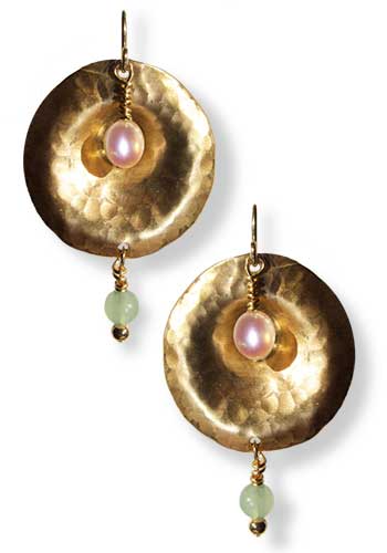 Tympani Earrings (Pearl-Jade)