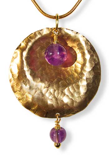 Tympani Pendant (Amethyst-Amethyst)